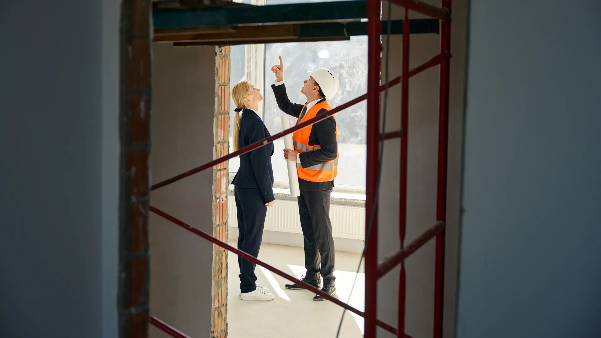 HUD inspector explains unit repairs to property manager during pre-inspection walkthrough