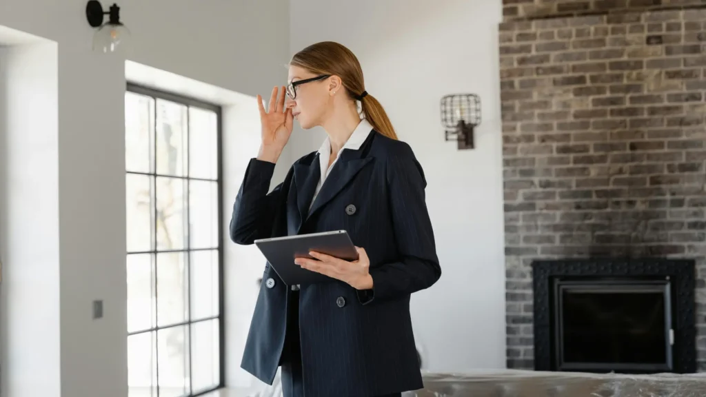 HUD consultant reviewing property conditions for federal housing compliance