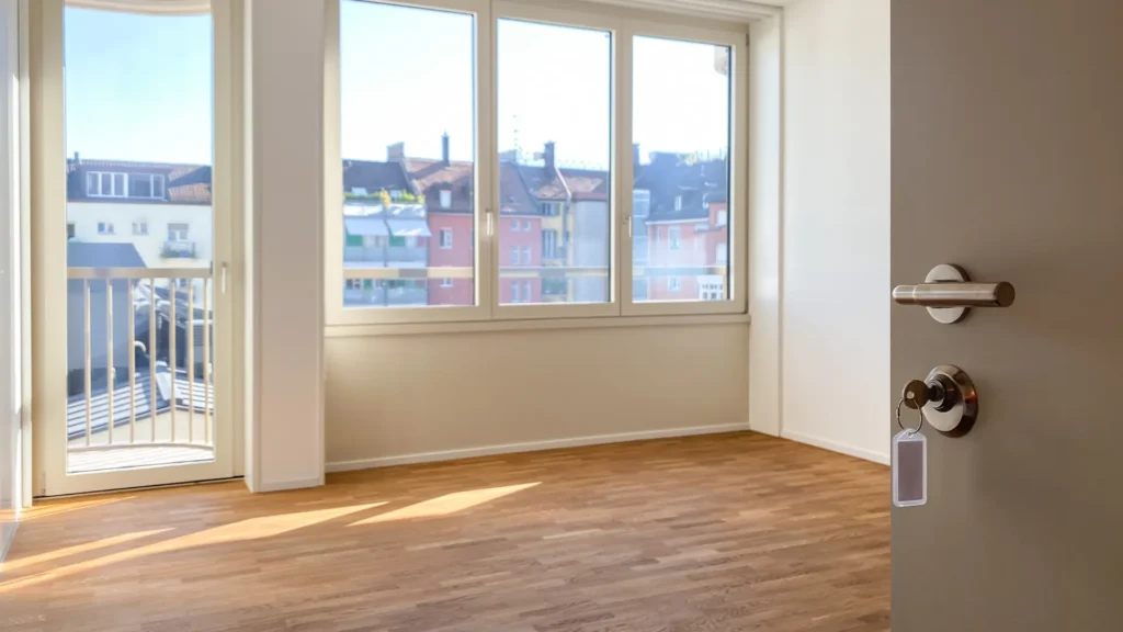 Bright, vacant apartment unit ready for move-in, meeting Rental Property Inspection Laws
