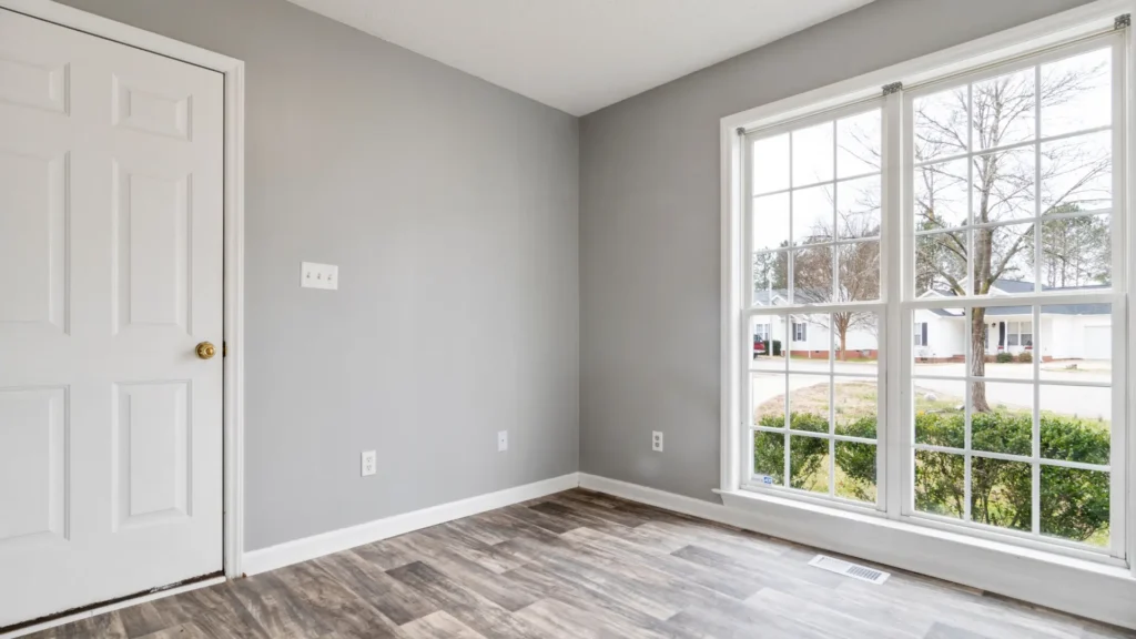 Bedroom window meeting HUD Window Requirements under NSPIRE inspection standards.