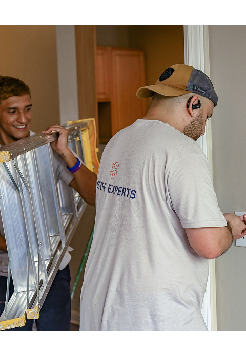 NSPIRE Experts performing property maintenance and repairs on-site