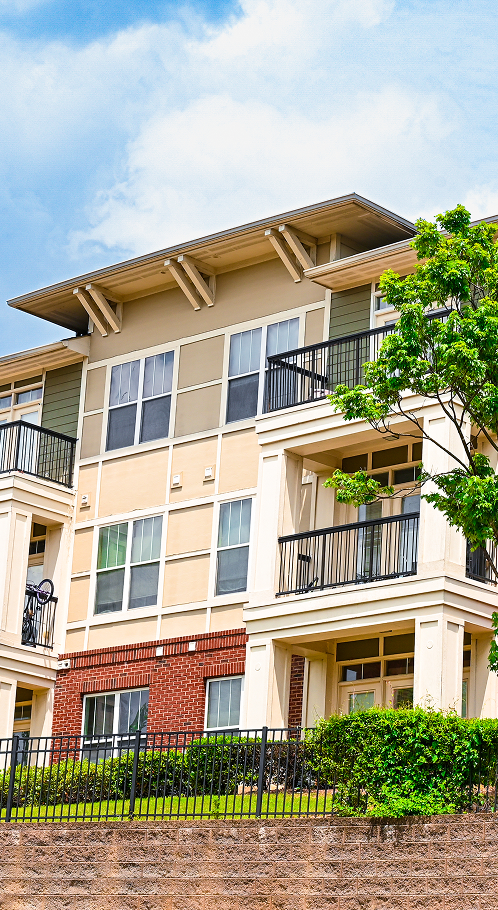 Multifamily housing exterior prepped for NSPIRE inspection by certified experts