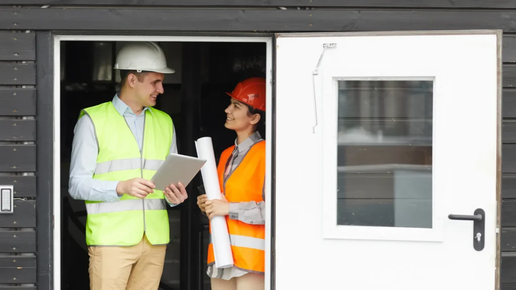 Inspectors reviewing NSPIRE housing standards during HUD property evaluation